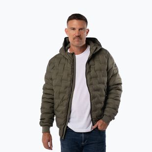 Men's winter jacket Pitbull Fisk Quilted Hooded olive