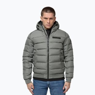 Men's winter jacket Pitbull Dillon Quilted Hooded dusty salvia