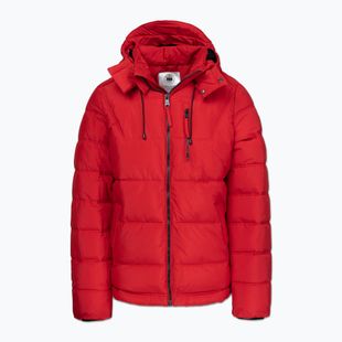 Men's winter jacket Pitbull Piedmont Quilted Hooded fluo/red