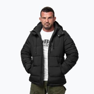 Men's winter jacket Pitbull Piedmont Quilted Hooded black
