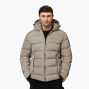 Men's winter jacket Pitbull Airway 4 Padded Hooded pale sand
