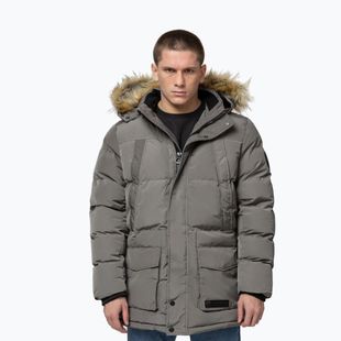 Men's winter jacket Pitbull Forest Hooded Parka taupe