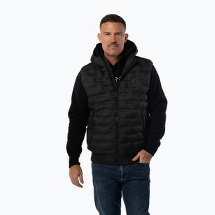 Men's gilet Pitbull Fisk Quilted Hooded black