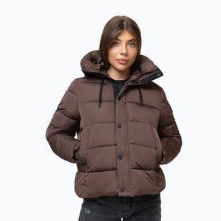 Women's winter jacket Pitbull Amalia Padded Hooded dark chocolate