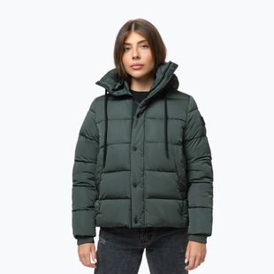 Women's winter jacket Pitbull Amalia Padded Hooded dark green