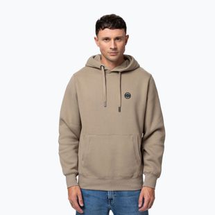 Men's sweatshirt Pitbull Small Logo Hooded pale sand