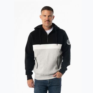 Men's sweatshirt Pitbull Gibson Hooded black/grey melange