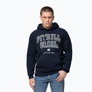 Men's sweatshirt Pitbull So Cal Hooded dark navy/red