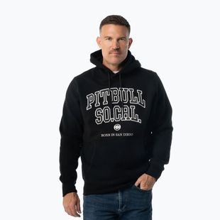 Men's sweatshirt Pitbull So Cal Hooded black