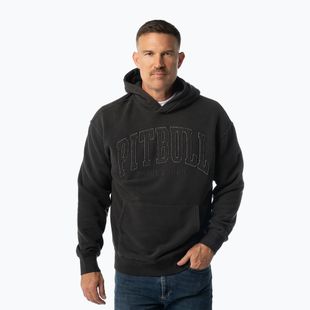 Men's sweatshirt Pitbull Orlando Hooded whashed dark graphite