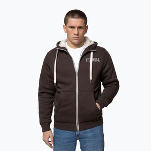 Men's sweatshirt Pitbull Ruffin Detroit Hooded Zip dark chocolate