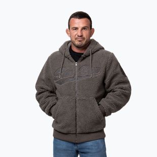 Men's sweatshirt Pitbull Galaxy Hooded Zip taupe