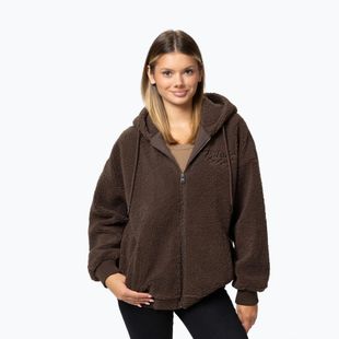 Women's sweatshirt Pitbull Daisy Hooded Zip dark chocolate