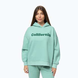 Women's sweatshirt Pitbull California Hooded light mint