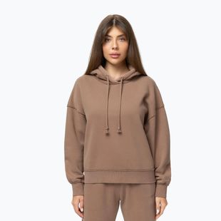 Women's sweatshirt Pitbull Lovia Hooded chocolate mousse