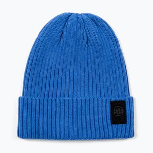 Winter hat Pitbull Beanie Velcro Logo royal blue