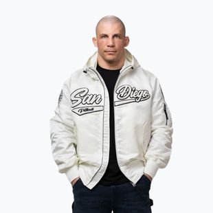 Men's jacket Pitbull Aero Flight Hooded off white
