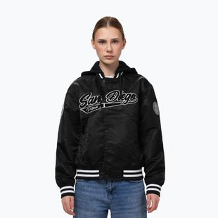 Women's jacket Pitbull Angela San Diego Hooded Varsity black