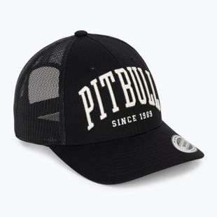Men's baseball cap Pitbull Mesh "Pitbull Norton" Trucker Low Profile black/black