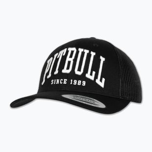 Men's baseball cap Pitbull Mesh "Pitbull Norton" Trucker Low Profile black/black