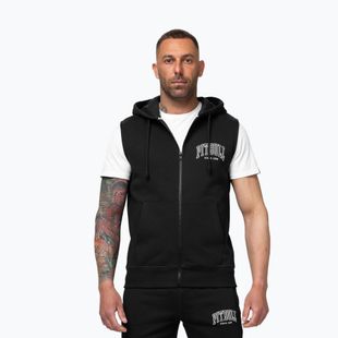 Men's sweatshirt Pitbull Badger Hooded Vest Zip black