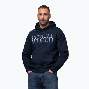 Men's sweatshirt Pitbull World Sweatshirt Hooded dark navy