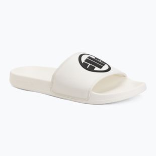 Men's slides Pitbull Logo white