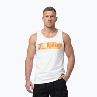 Men's T-shirt Pitbull Eighty Nine Dog Tank Top white