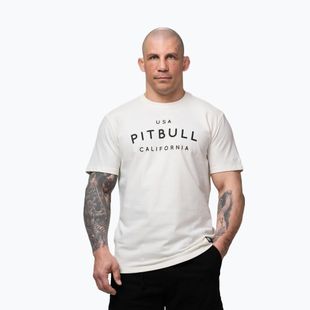 Men's T-shirt Pitbull USA CAL Big Logo white