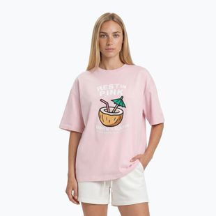 Women's T-shirt Pitbull Rest In Pink Oversize strawberry cream
