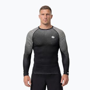 Men's long sleeve rashguard Pitbull Belt Rashguard black