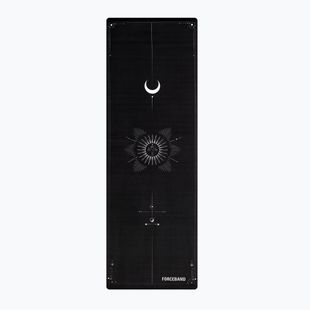 Yoga/fitness mat FORCEBAND Moon 4 mm black
