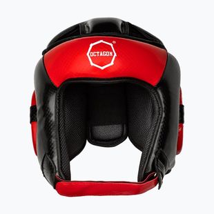 Octagon boxing helmet Carbon red