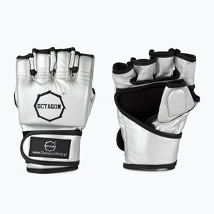 Octagon MMA grappling gloves silver