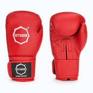 Octagon Kevlar red boxing gloves