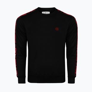 Men's sweatshirt Octagon Stripe black/red