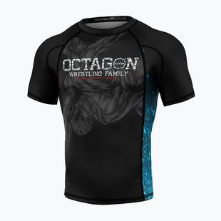 Men's Octagon Premium Wrestling Family black/multicolour Rashguard