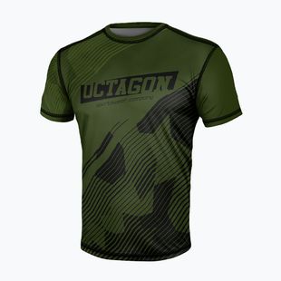 Octagon Broken Line men's t-shirt olive