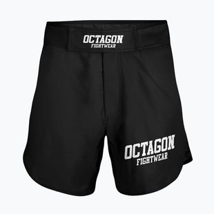 Octagon Fight Wear men's MMA training shorts black/white