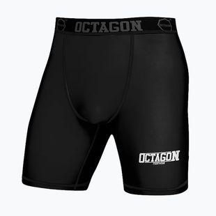 Octagon Fight Wear men's compression shorts black/white