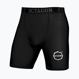 Men's compression shorts Octagon Logo black/white