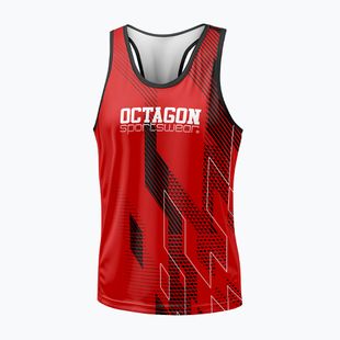 Men's tank top Octagon Diamond red
