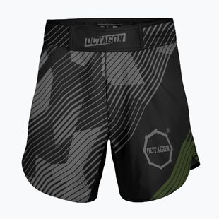 Octagon Broken Line MMA men's training shorts black