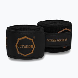 Boxing wraps Octagon Fightgear Supreme Printed 300 cm black/gold