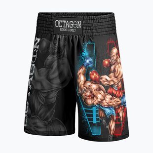 Octagon Boxing Family men's boxing shorts black/multicolor