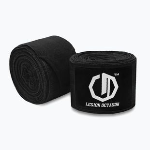 Boxing wraps Octagon Legion Standard 300 cm black/white