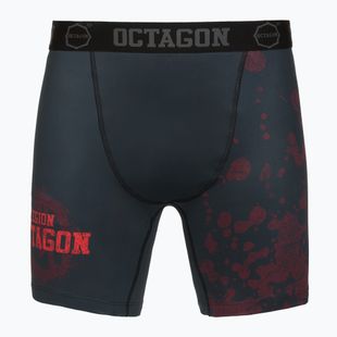 Rashguard męski Octagon Legion Grunge black/red