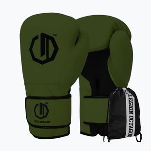 Boxing gloves Octagon Legion Enforcer + bag dark green