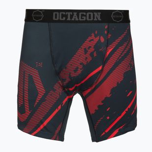 Men's training shorts Octagon Legion Escape black/red
