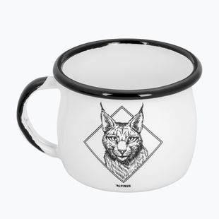 Travel mug Alpinus Enamelled White Lynx